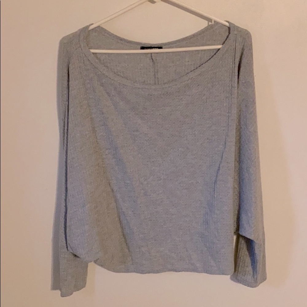 Fashion Nova Grey Crop Top